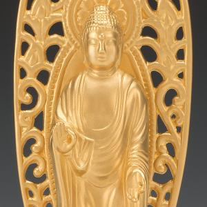 SG-1008 純金製 阿弥陀如来像 立像(中)の詳細画像1