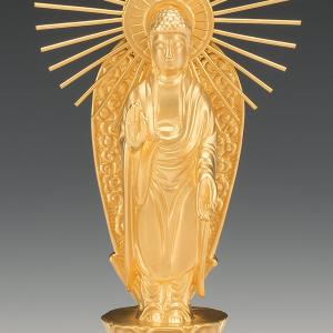 SG-1006 純金製 阿弥陀如来像 御西(小)の詳細画像1