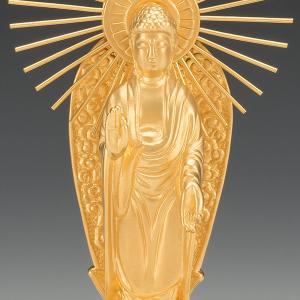 SG-1006 純金製 阿弥陀如来像 御西(小)の詳細画像5