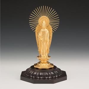 SG-1005 純金製 阿弥陀如来像 御西(中)