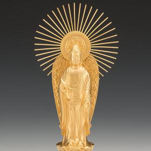 SG-1005 純金製 阿弥陀如来像 御西(中)の詳細画像1