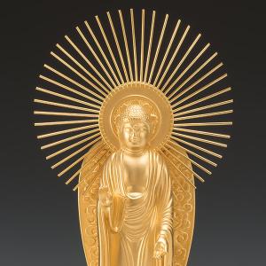 SG-1004 純金製 阿弥陀如来像 御西(大)の詳細画像3