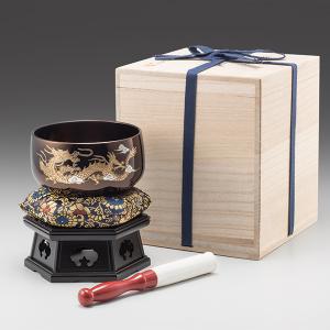 おりん 18金製 3.5寸 約500g 送料無料 りん 仏具 仏壇 高級美術工芸品