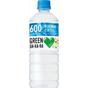 送料無料 サントリーGREEN DAKARA ダカラ PET 600ml 24本入り  (自動販売機対応容器入り)｜sanpoppo