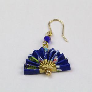 ピアス 折紙 フックピアス 和雑貨 扇 両耳 ...の詳細画像1