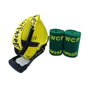 スラックライン　( WCP slackline)  Classic 15m （ツリーウェア付）綱渡り 日本メーカー発売　セール　初心者セット｜sanpouyosi-store