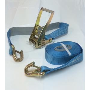 ラッシングベルト フック ベルト幅50mm 固定側1m 巻側7m/ラチェット式