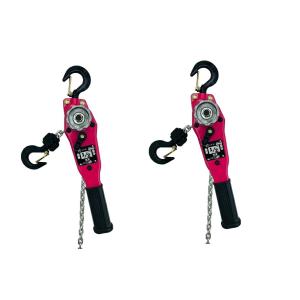 三方良し２台 レバーホイスト0.5t チェーン1.5ｍ 500kgチェーンホイスト チェーンブロック...