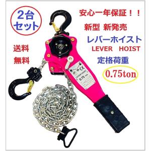 レバーホイスト 750kg チェーンホイスト 手動式 荷締機   チェーンガッチャ  チェーンブロック 三方良し