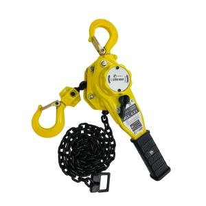三方良し 新発売イエロー色 レバーホイスト 0.8ton 800kgチェーン1.5m