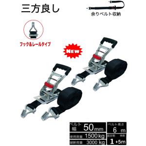 三方良し 新 荷締機ベルト収納式 ラッシングベルト エンドレス 幅50mm 