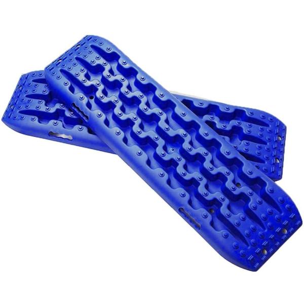 カラー：ブルー　スタックリカバリーラダー（2枚セット）4WD緊急脱出 スタック脱出用  スノーヘルパ...