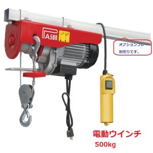 家庭用 電動ウインチ 100V ホイスト 最大500kg 吊り上げ 吊り下げ クレーン ウインチ 電動ホイスト　ウインチ  チェーンブロック　最大揚程12m 送料無料｜sanpouyosi-store