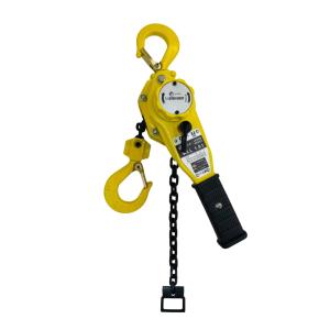 三方良し 新発売イエロー色 レバーホイスト 1.0ton 1000kgチェーン3m チェーンブロック チェーンガッチャ レバーブロック 荷締機 チェンプラー軽量 小型化