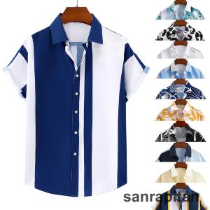 アロハシャツ メンズ トップス 半袖シャツ 開襟シャツ オープンカラーシャツ カジュアルシャツ  花柄 リゾート