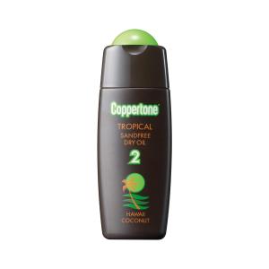 コパトーン サンオイル トロピカル サンドフリー ハワイ 120ml Coppertone 日焼け用オイル SPF2 ドライオイル ココナッツ サンタンオイル｜サンレイプロ(インボイス登録店)