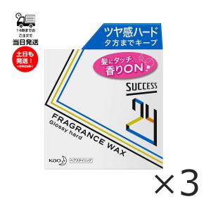 (3個セット)花王 サクセス24 フレグランスワックス 80g グロッシーハードH 整髪料 ヘアケア製品 ヘアセット ヘアワックス
