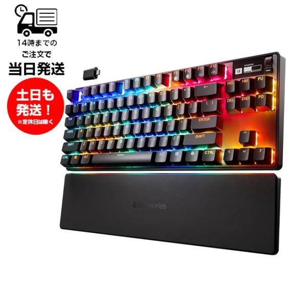 ワイヤレス キーボード ゲーミング 最速 有機EL SteelSeries  スティールシリーズ A...