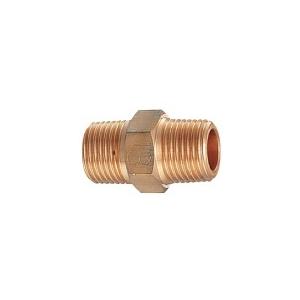 カクダイ（KAKUDAI） 砲金 角ニップル 50A 2” 6128-50 : サンサン