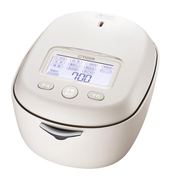 タイガー　土鍋圧力IHジャー　　ご泡火炊き　炊飯器 アイボリーホワイト　3.5合 JRX-G060-...