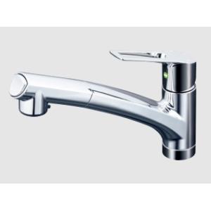 KVK KVK【節水型】流し台用シングルレバー式シャワー付き混合栓