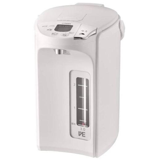 タイガー 蒸気レス VE電気まほうびん とく子さん 3.0L アーバンホワイト PIP-G300-W...