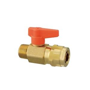 ダブルロックバルブ WB1-1313C-S オレンジハンドル バルブ付きテーパお 