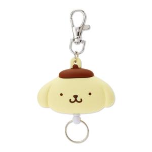 ポムポムプリン フェイス形リールキーホルダー