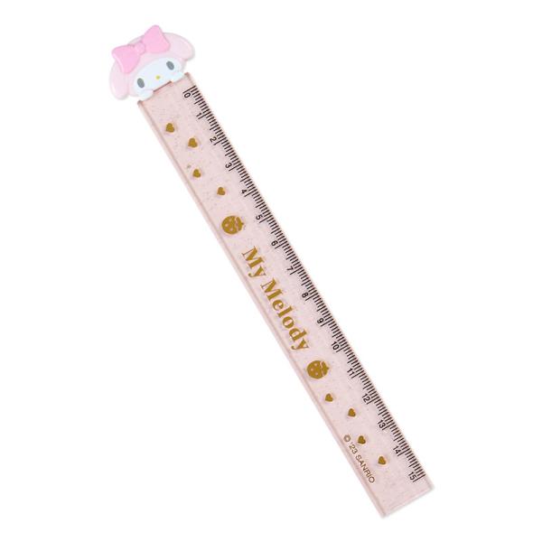 マイメロディ マスコット付きスリム定規 15cm