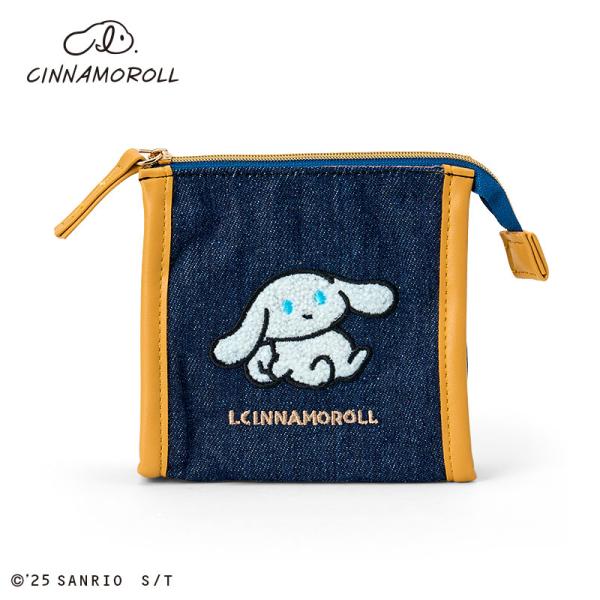 I.CINNAMOROLL（アイシナモロール） サガラ刺繍スクエアポーチ ブルー