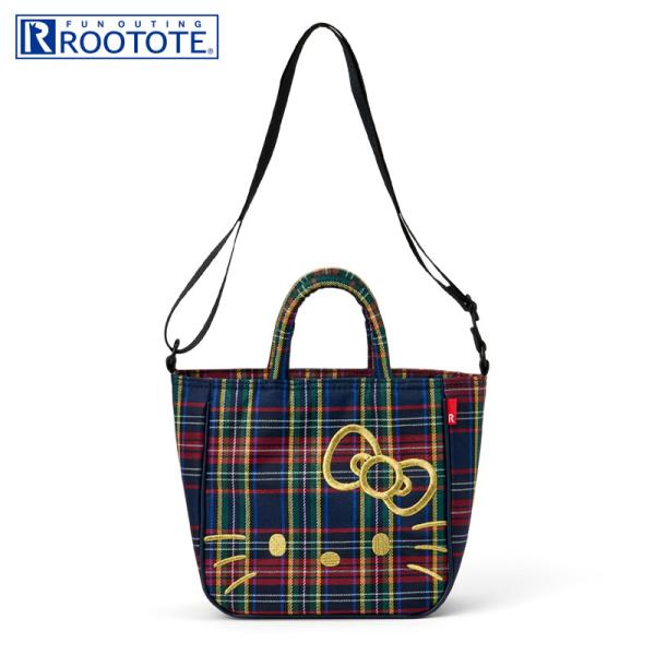 ハローキティ ROOTOTE ベビールー（チェック） ネイビー