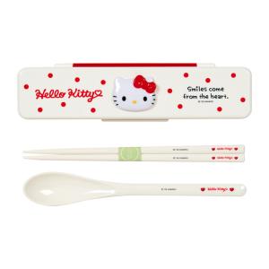 ハローキティ レリーフ付き箸&スプーンの商品画像