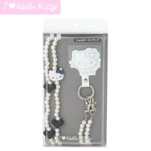 ハローキティ ショルダーストラップ（I Love Hello Kitty） ブラック｜公式サンリオオンラインショップ