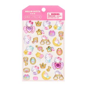 ハローキティ 金箔ぷっくりシール