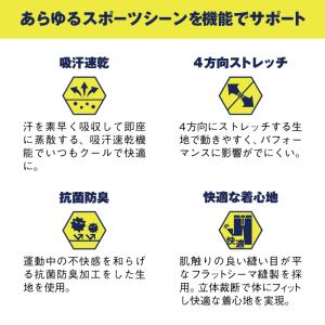 メンズ ランニングタイツ スパッツ ストレッチ...の詳細画像2