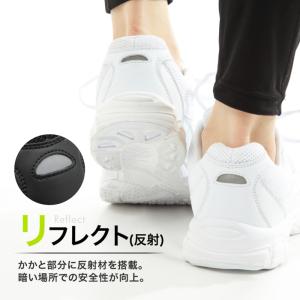 運動靴 白 スニーカー 白靴 ジュニア 通学 ...の詳細画像4