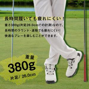 ダイヤル式 ゴルフシューズ メンズ スパイクレ...の詳細画像4