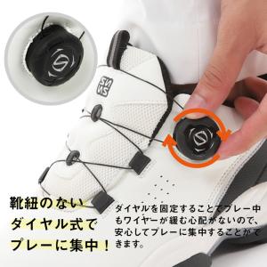 ダイヤル式 ゴルフシューズ メンズ スパイクレ...の詳細画像5