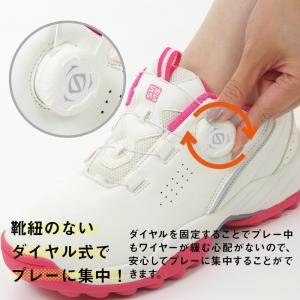 ダイヤル式 ゴルフシューズ レディース スパイ...の詳細画像4