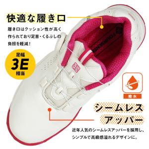 ダイヤル式 ゴルフシューズ レディース スパイ...の詳細画像5