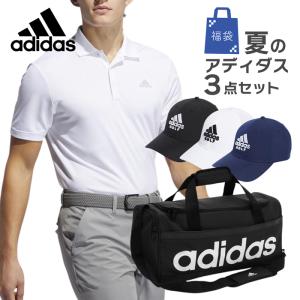 アディダス adidas メンズ ポロシャツ キャップ 帽子 バッグ 3点セット 2024 HAPPY ハッピーボックス ラッキーボックス 中身が分かる｜sansei-s-style