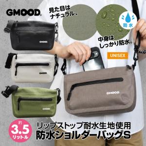 防水ショルダーバッグ 3.5L ミニショルダーバッグ サコッシュ バッグインバッグ 軽量 コンパクト 止水ファスナー メンズ レディース GMOOD GMB-001