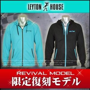 ロゴ裏毛パーカー フード付き メンズ トップス アウター レイトンハウス LEYTON HOUSE 車 モータースポーツ F1