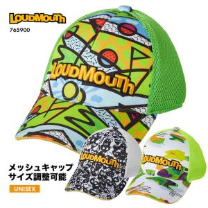 ゴルフウェア ラウドマウス メンズ レディース ユニセックス キャップ メッシュ 柄 模様 ゴルフ ロゴ 派手 ネオン 蛍光 夏 スポーツ カジュアル LOUDMOUTH  爆買｜sansei-s-style