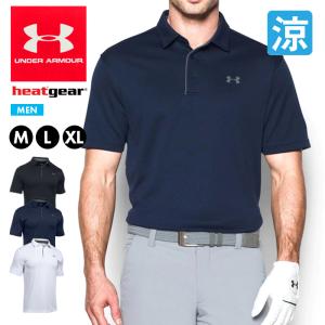 アンダーアーマー ポロシャツ メンズ UNDER ARMOUR ポロ テック 半袖 衿付き ビジネス クールビズ ヒートギア スポーツ ストレッチ ウェア｜sansei-s-style