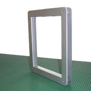 パネル キャットドア S型［1500〜2300］スチール製【サッシに取付る猫