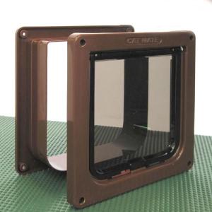 工事不要サッシ取付猫用ドア】センサ-付 パネルキャットドア スチール