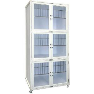 ペット業務用三段犬舎 ［800×550×H1765］ HW-800GN