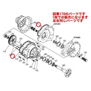 クボタトラクター用 後車軸デフケースガスケット1枚 ※要適合と画像確認