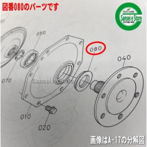クボタトラクター用 前輪ハブ軸 軸付オイルシー...の詳細画像3